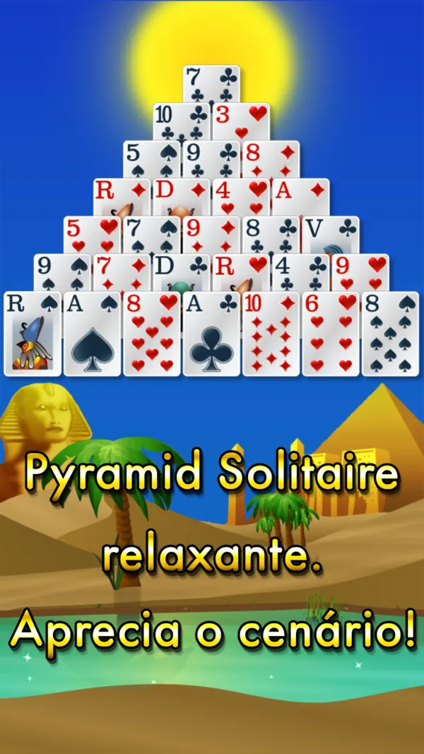 Primeira captura vertical de Pyramid Solitaire - Egypt, jogo de cartas da Glowing Eye Games
