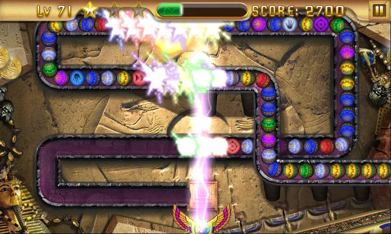 Captura horizontal de Temple of Anubis com o cenário de um nível, segunda imagem da ficha